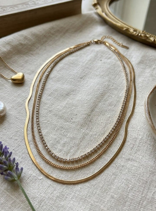 Champagne Layers Necklace