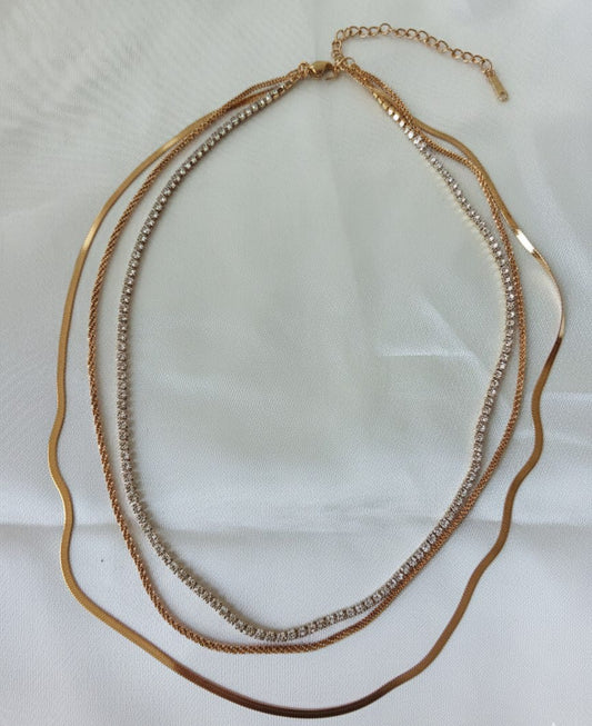 Champagne Layers Necklace