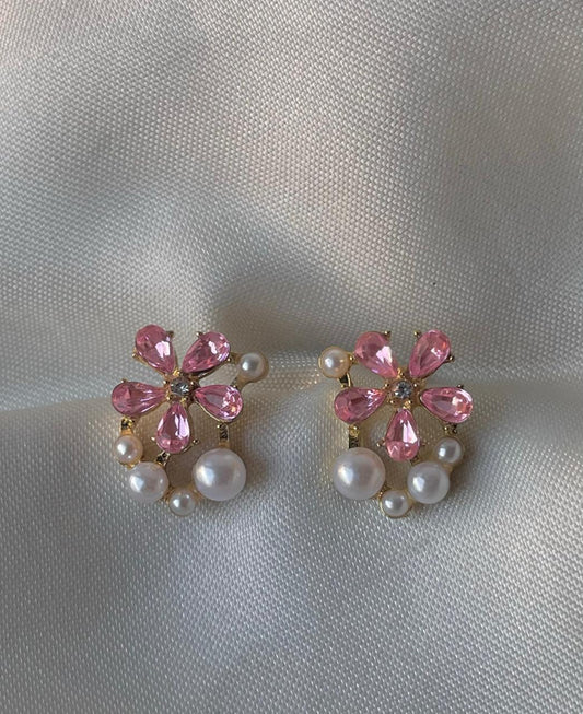 Pearly Blossom Earrings