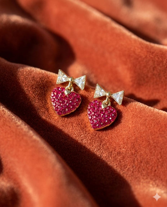 Red Velvet Love Earrings