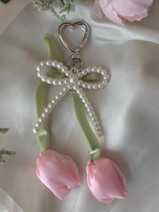 Pink Thing Bow Bag Charm
