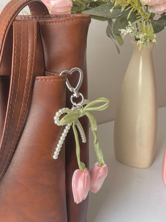 Pink Thing Bow Bag Charm