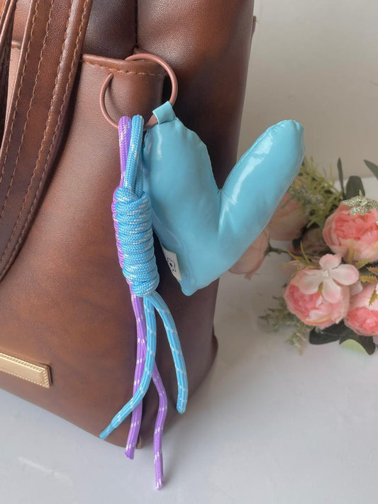 Puffy-Pastel Heart Bag Charm