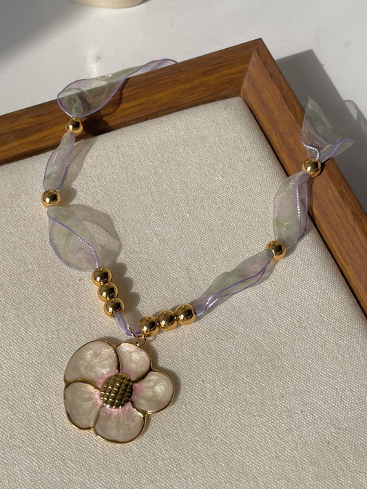 Taffeta Ribbon Necklace