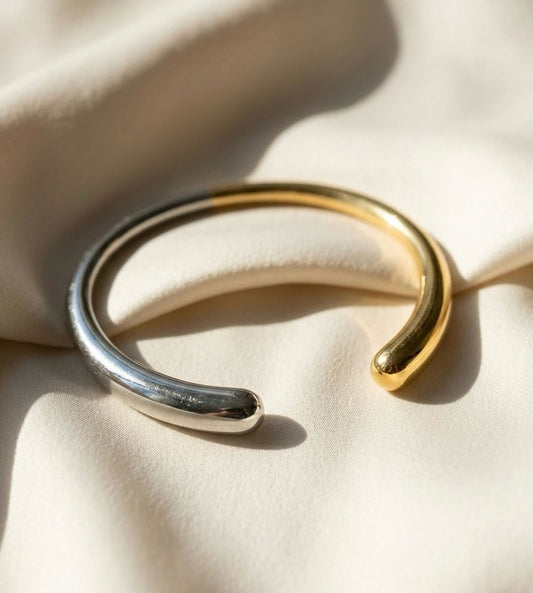 Metallic Dual Tone Bracelet