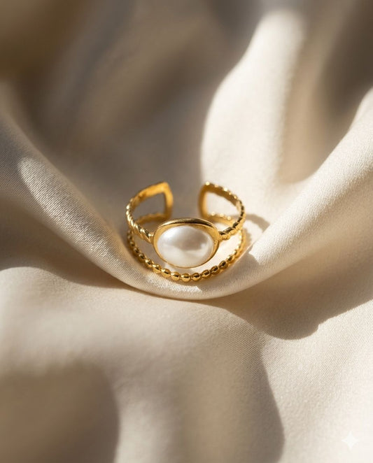By the Coast Pearl Ring