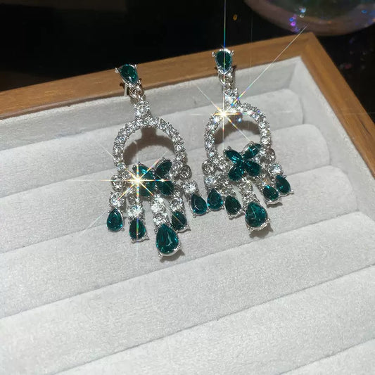 Green Gala Earrings