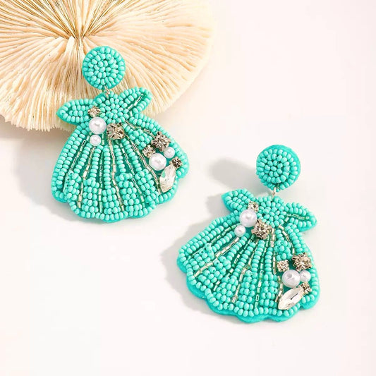 Barbados Beadwork Earrings