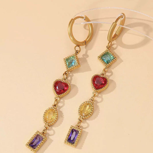 Viral Stone Dangling Drop Earrings