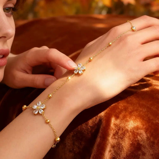 Girlhood Glow Flower Hand Chain