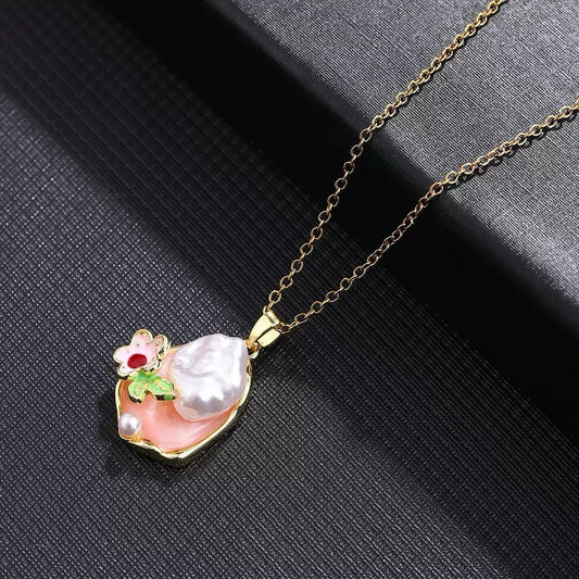 Poetic Bloom Vintage Pearl Necklace