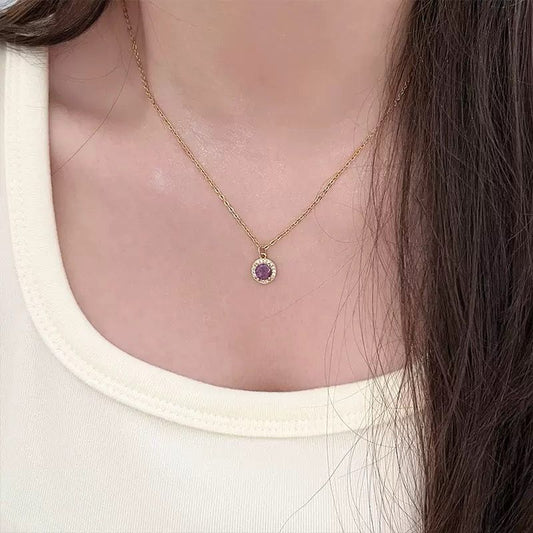 Purple Bijou Necklace