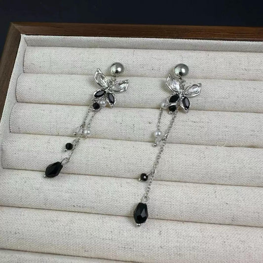 Midnight Enchanting Butterfly Earrings