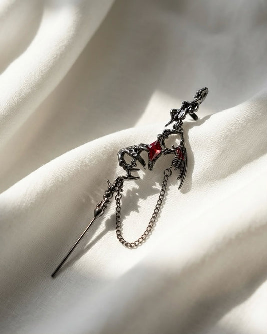 Vampire Wing Cyber-Scepter earcuff