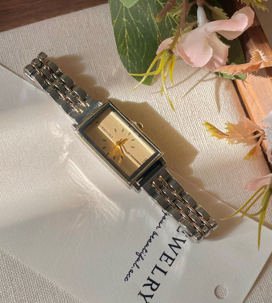 Golden Hour Rectangle Watch