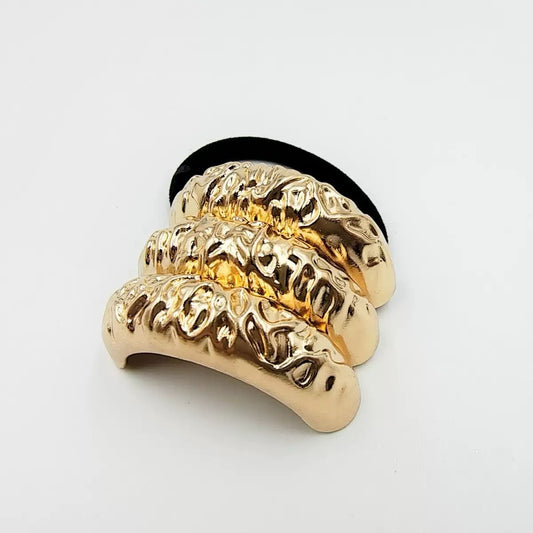 Boss-Girl Textured Metal Hair Tie
