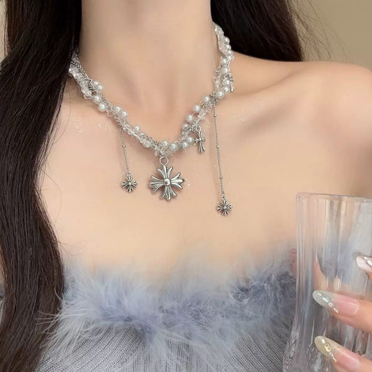 Angel’s Shadow Pearl Necklace