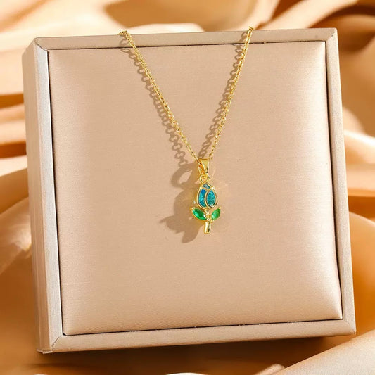 Blue Blossom Baby! Necklace