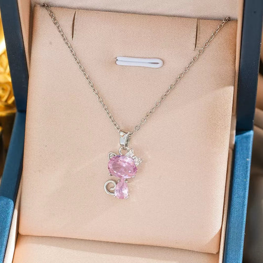 Darling Kitty Pink Necklace