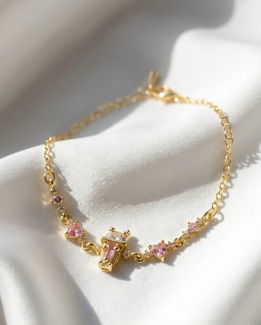 Dreamy Strawberry Milkshake Bracelet