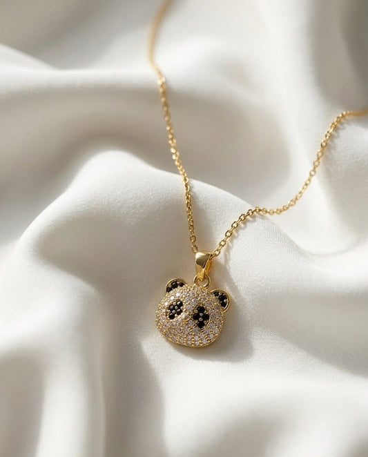 Pookie Panda Studded Necklace