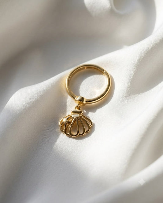 Seaspell Dangling Shell Ring