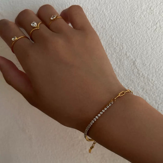 Status Symbol Rhinestone Bracelet