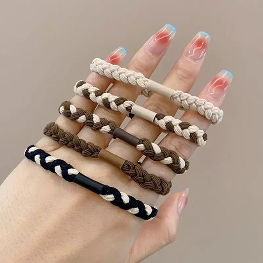 Coffee date! Braided Hair Ties (Pack of 5)