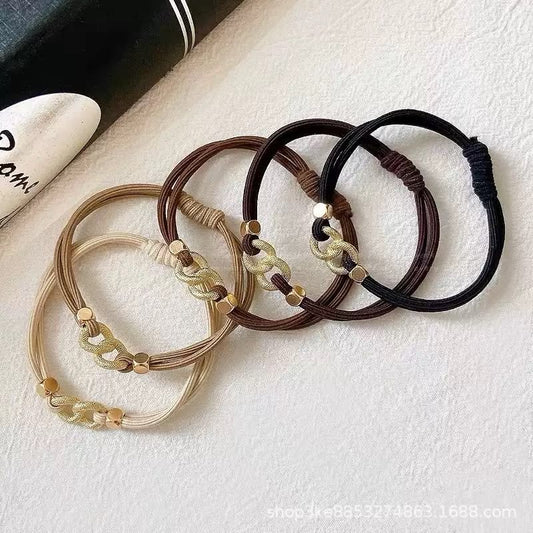 Everyday Caramel Hues Hair Ties (Pack of 5)