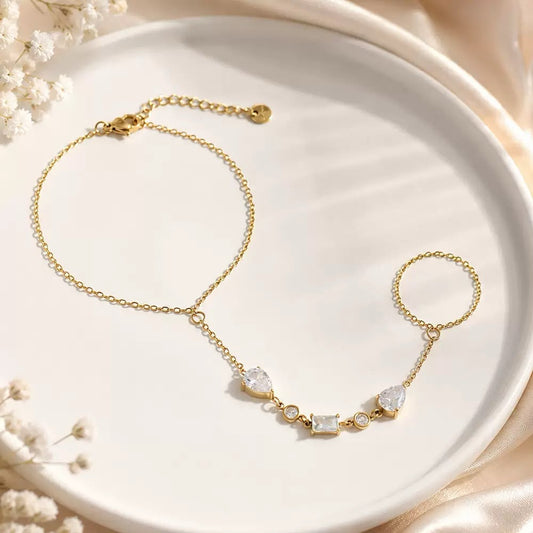 Soft Stunner Rhinestone Hand Jewellery