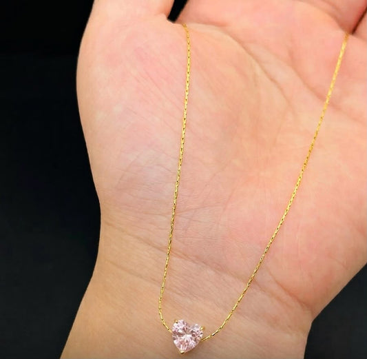 Love Token Dainty Heart Necklace