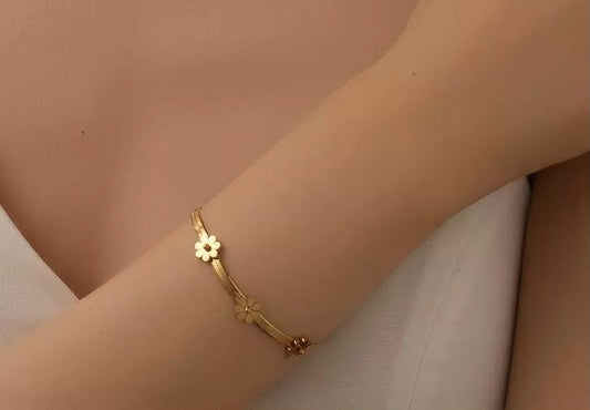 Floral Afterglow Chunky Bracelet