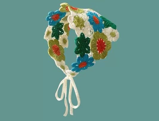 Wildflower Pop Crochet Bonnet