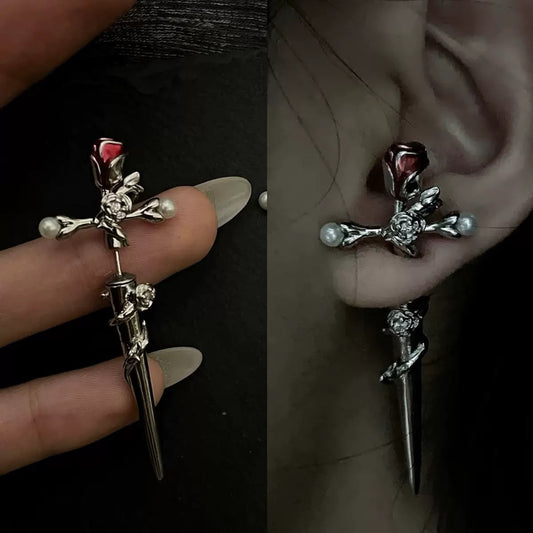 Cathedral Rose Earcuff