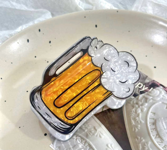 Happy Hour Beer Mug Claw Clip