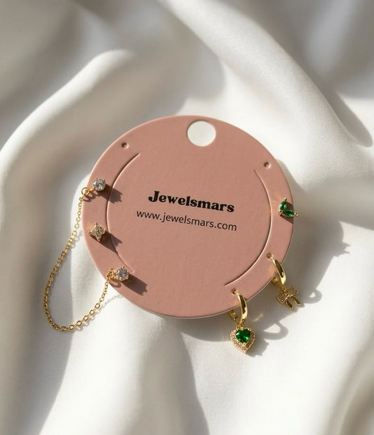 Love of Emerald Earrings Combo