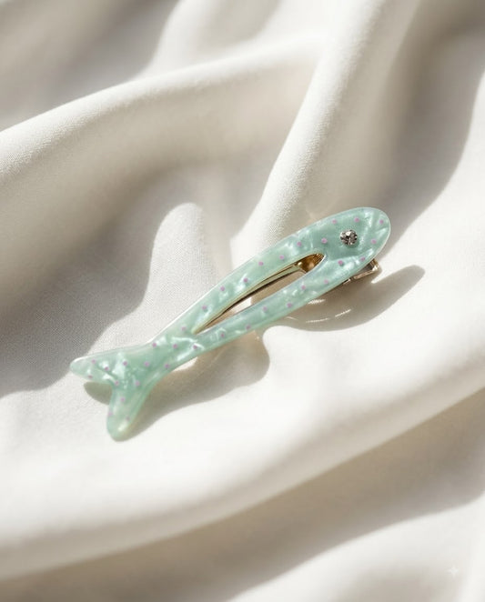 Playful Pastel Fish Hair Clip