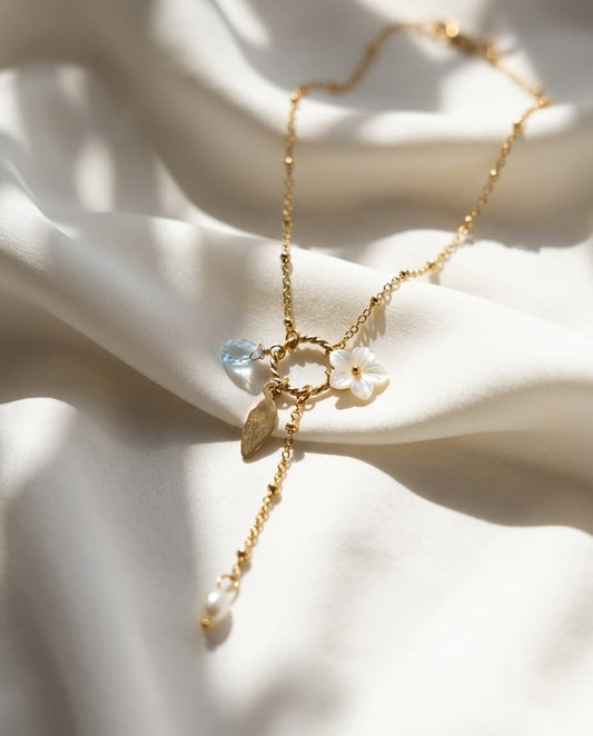 Pearl serenity Dainty Y-necklace