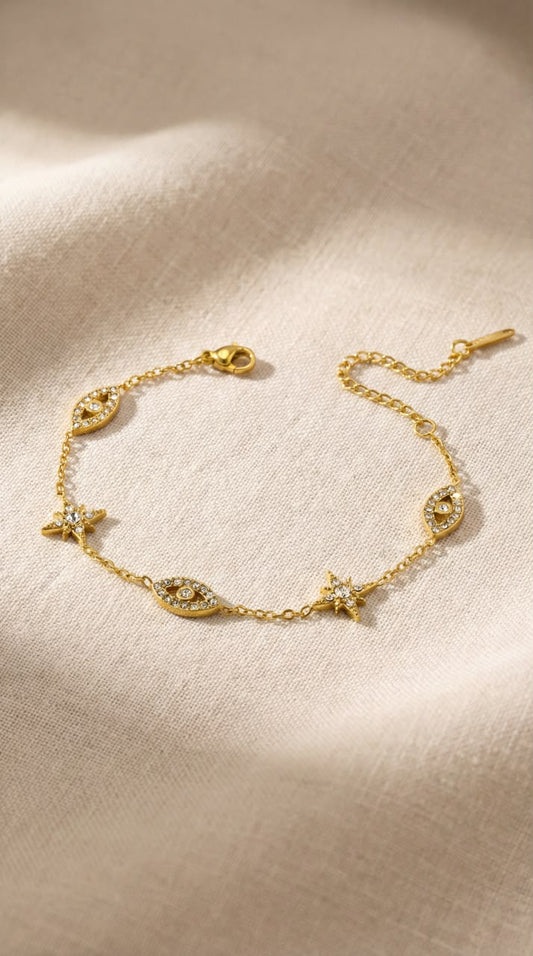 Glimmer Protection Evil Eye Bracelet