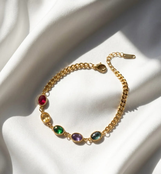 Prismatic Luxe Multicoloured Bracelet