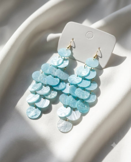 Sea ripple Coastal Shell Earrings