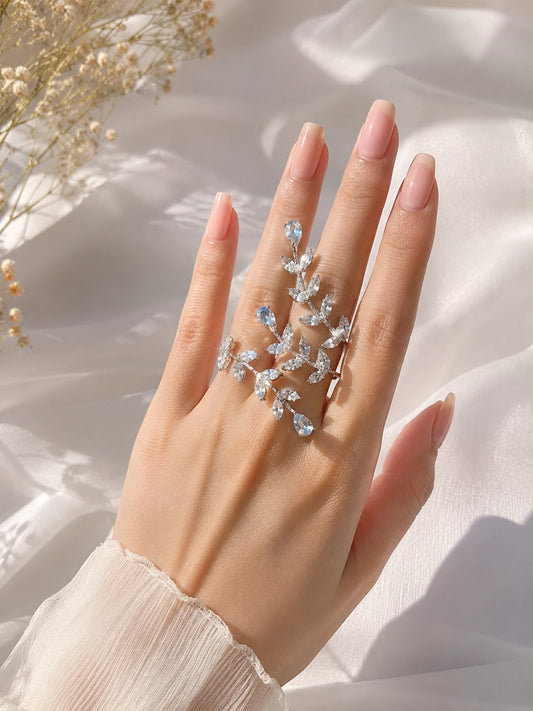 Petal Halo Elegant Hand Jewellery