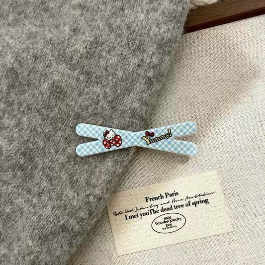 Candy-check Hello Kitty Hair Clip