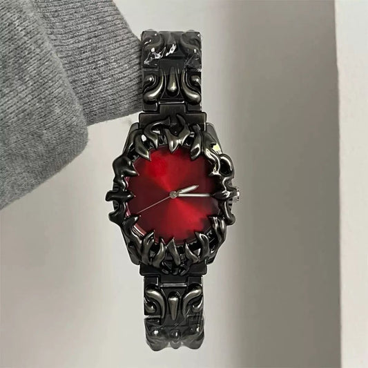 Red Eclipse Metallic Watch