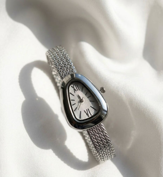 Striking Silver Band Watch
