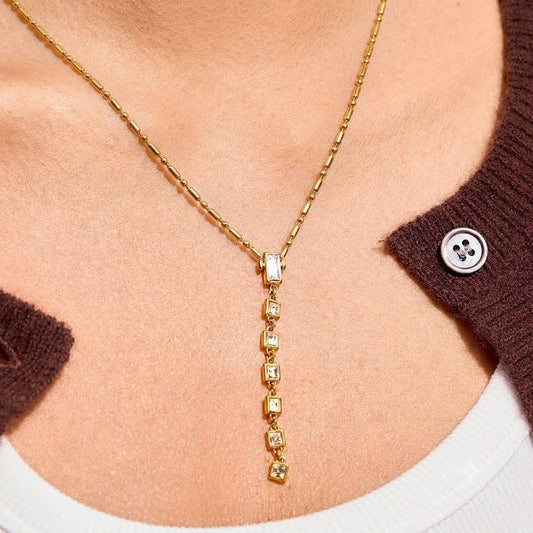Lariat Line Drop Y-Necklace