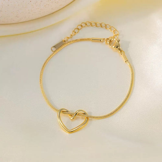 Love language Heart Bracelet
