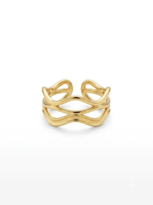 Ripple Layers Multi-Strand Ring