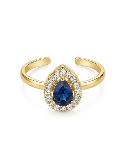 Imperial Blue Teardrop Ring