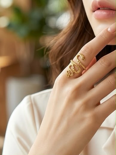 Cleopatra’s Serpent Wrap Ring